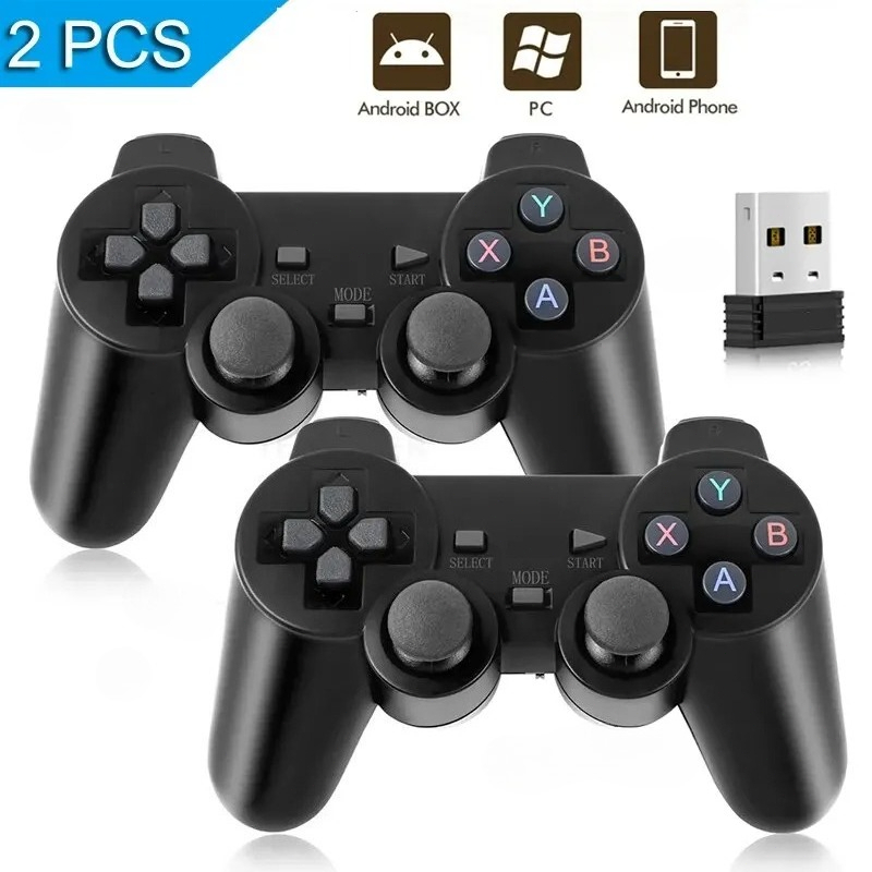 Gaming Console Bundle - Pengontrol Game Nirkabel 2.4GHz dengan Penerima