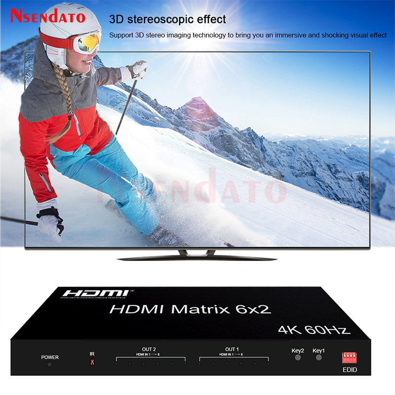 Gaming Console Bundle - Saklar Matriks HDMI 6x2 4K 60Hz,