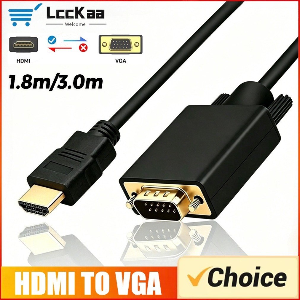 Gaming Console Bundle - Konverter HDMI 1080P Kompatibel Ke VGA
