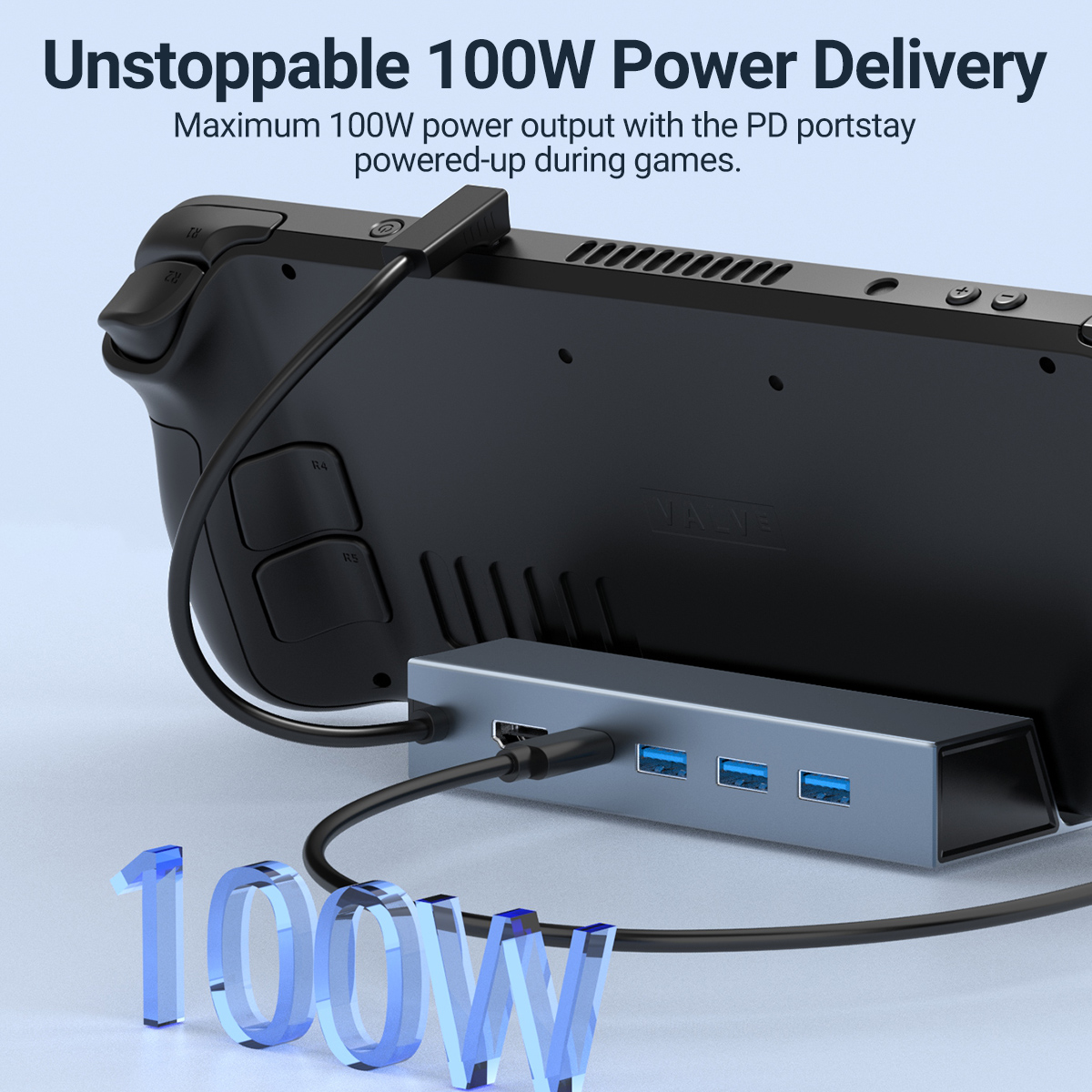 Hub Game USB-C 5 in 1 Tipe-C D - Console Gaming Steam ulasan dan harga