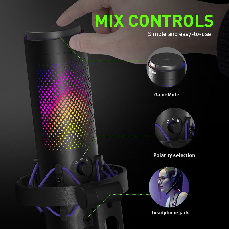 Mikrofon Kondensor USB Desktop - Gaming Console Bundle ulasan dan harga