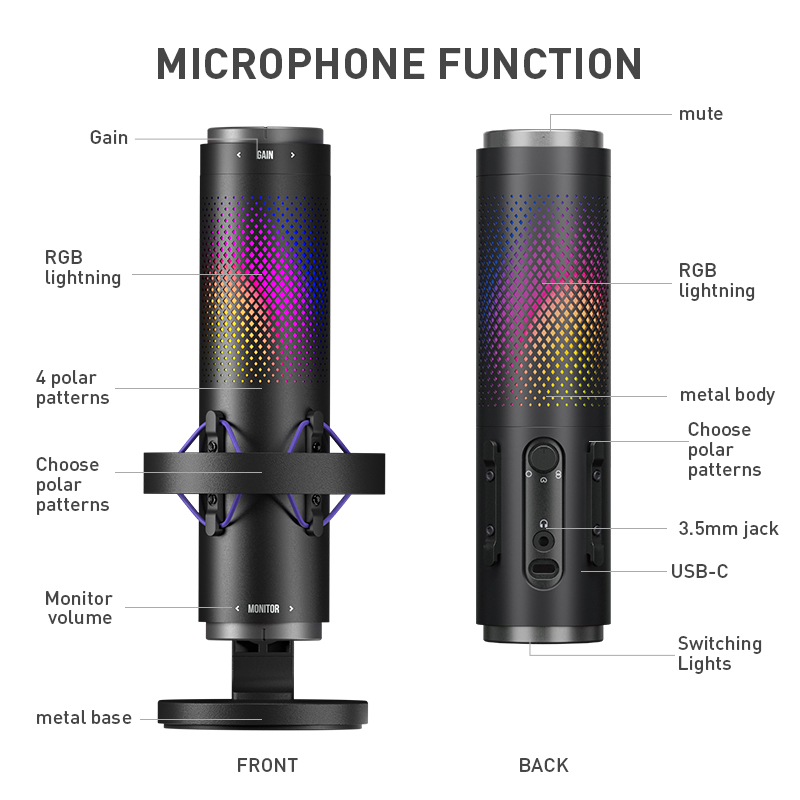 Mikrofon Kondensor USB Desktop - Gaming Console Bundle ulasan dan harga
