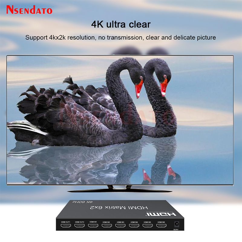 Saklar Matriks HDMI 6x2 4K 60H - Gaming Console Bundle ulasan dan harga