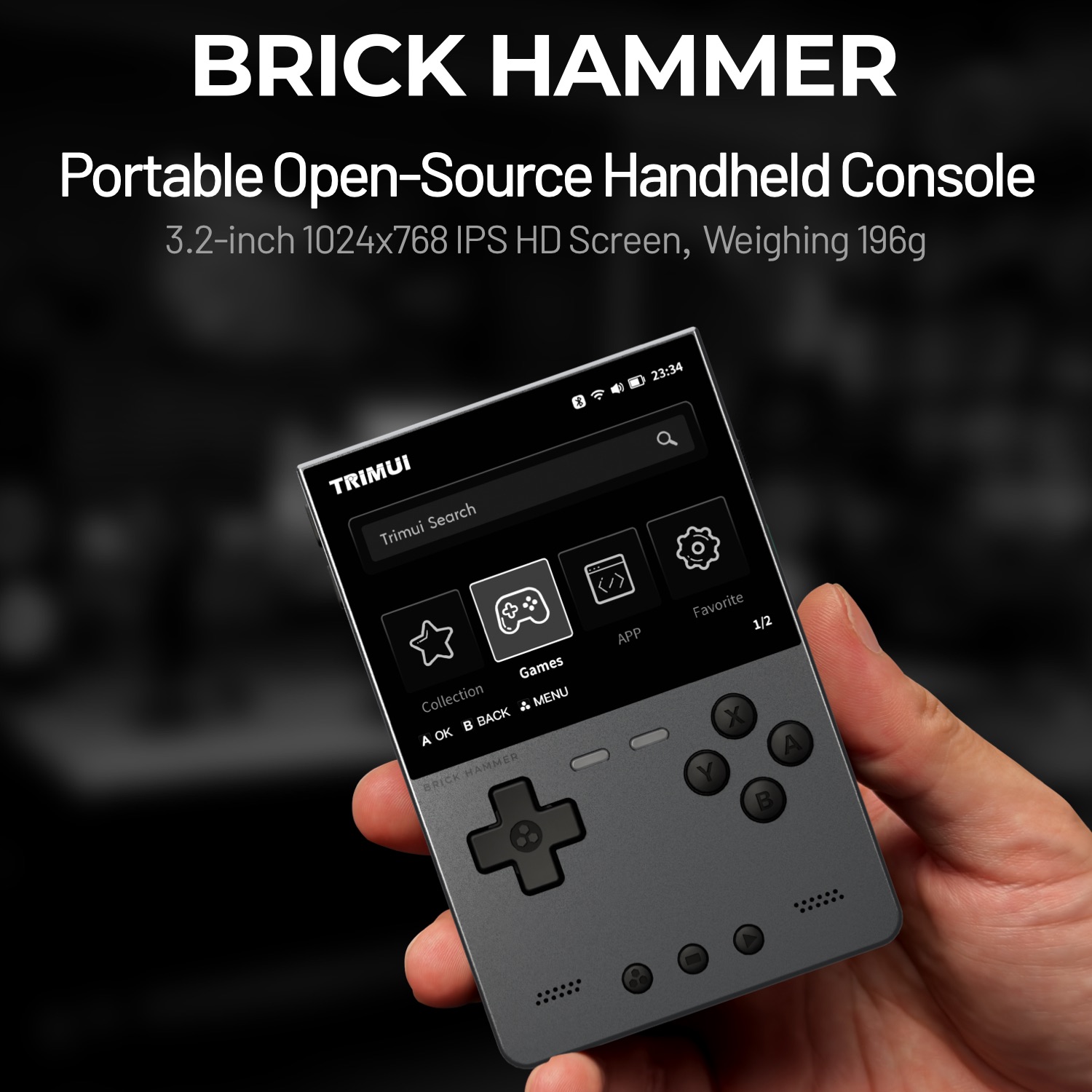 TRIMUI BRICK HAMMER Konsol Gam - Gaming Console For Phone ulasan dan harga